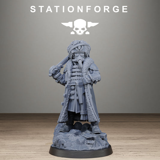 3D Printed Grimguard Frostwatch Leader by StationForge Miniatures