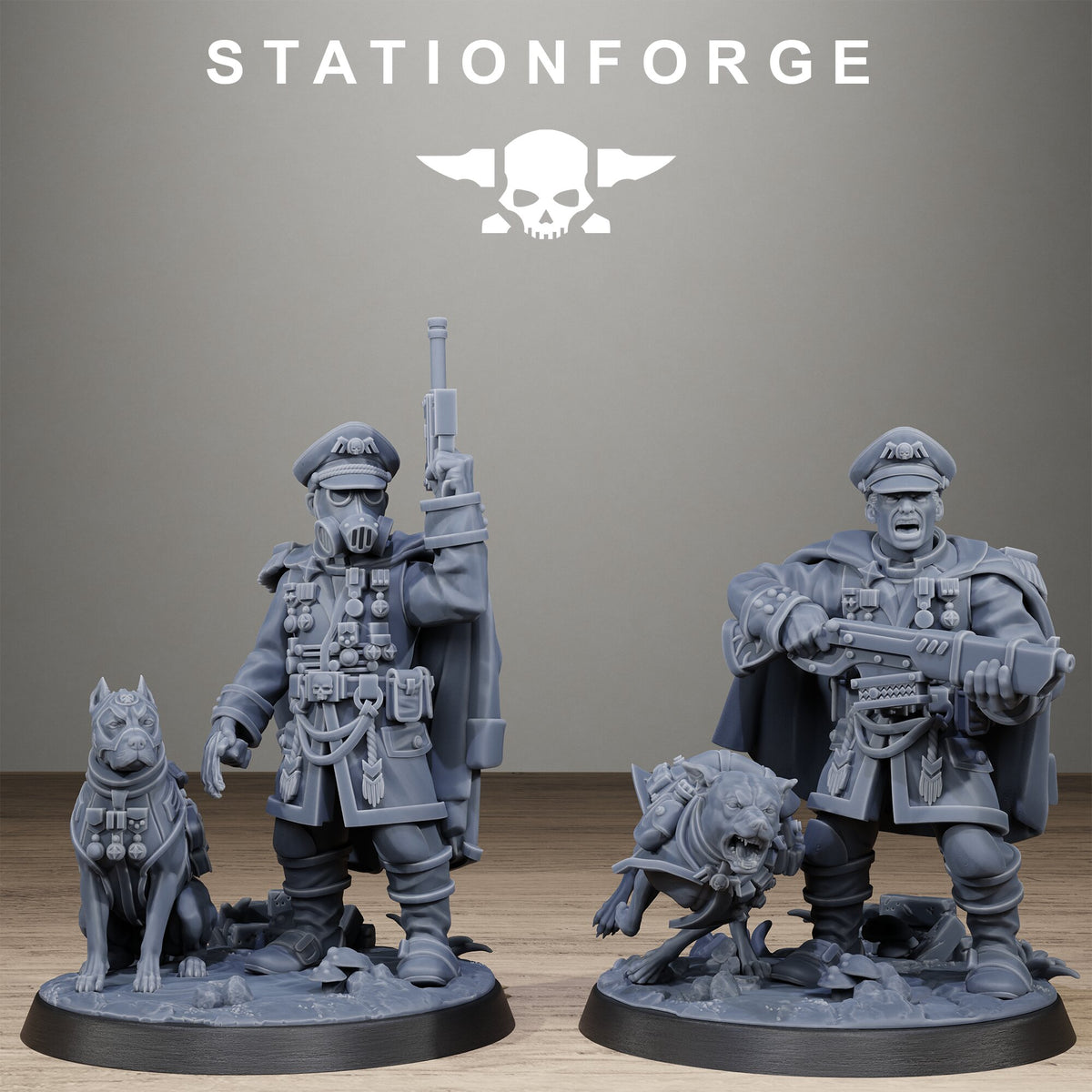 3D Printed GrimGuard Honored Commanders by StationForge Miniatures