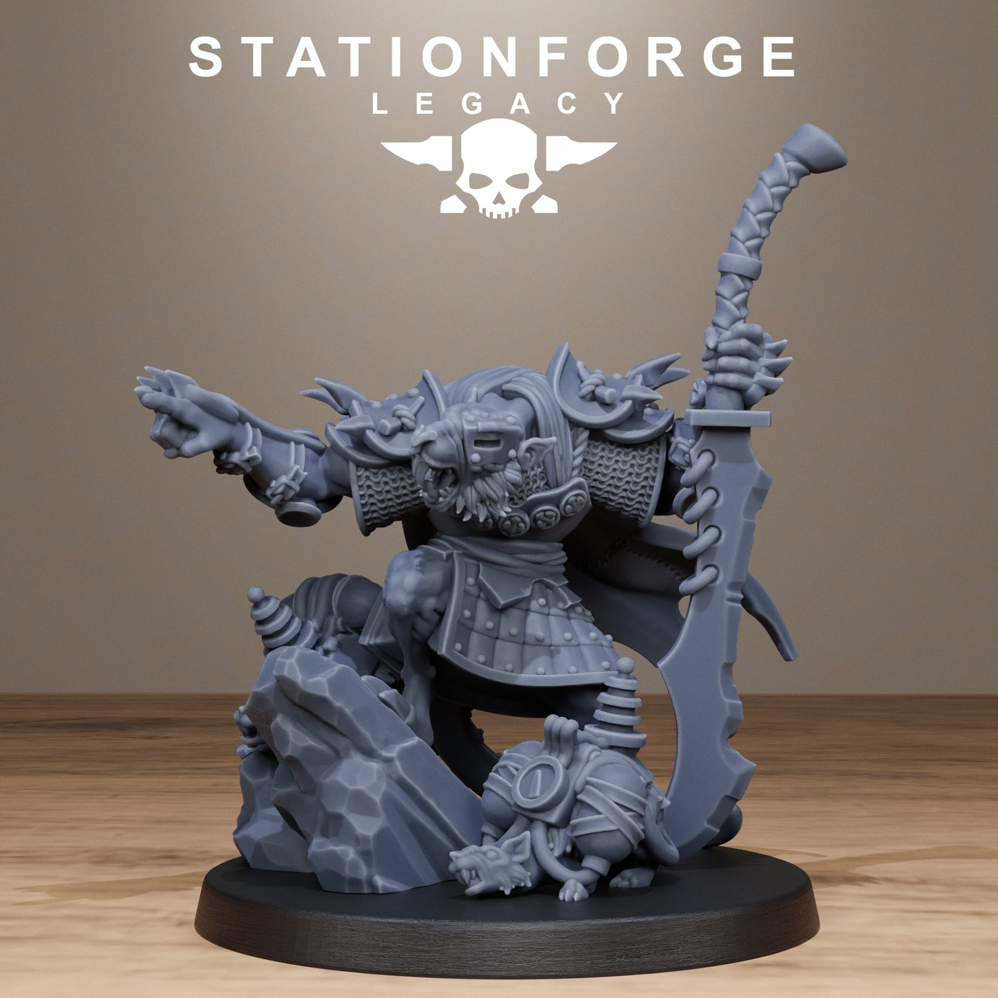 3D Printed Rotfang Master by StationForge Legacy Miniatures