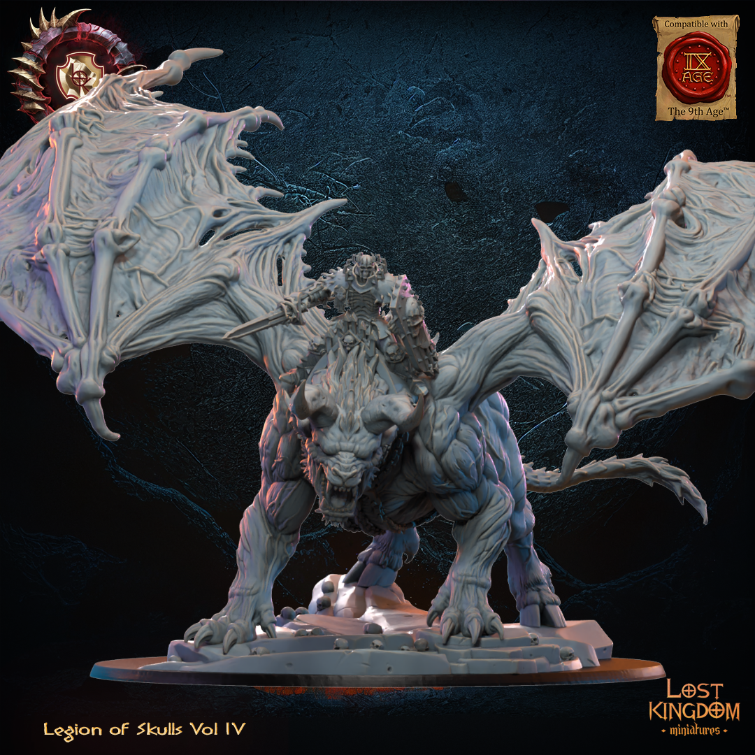 3D Printed Gaseric, The Skull King on Drachimera by Lost Kingdom Miniatures