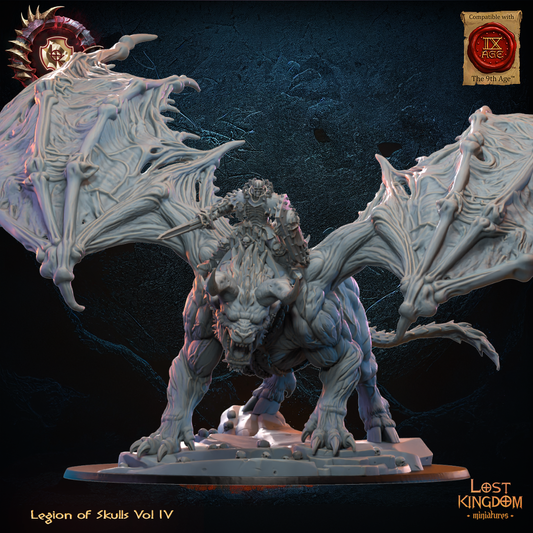 3D Printed Gaseric, The Skull King on Drachimera by Lost Kingdom Miniatures