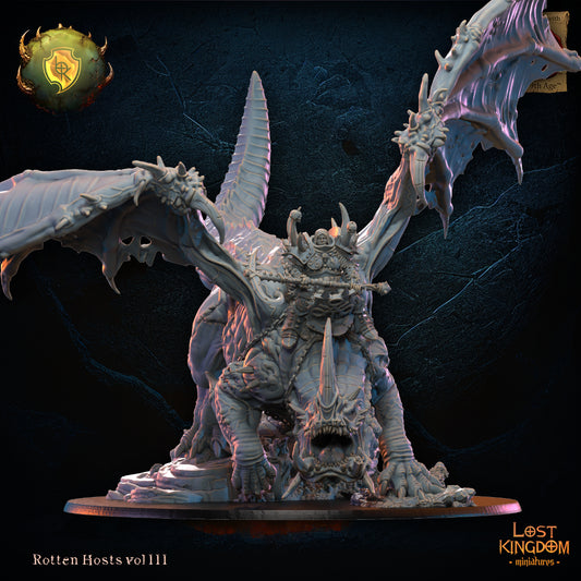 3D Printed Freida Oozing Eye on Rotting Dragon by Lost Kingdom Miniatures