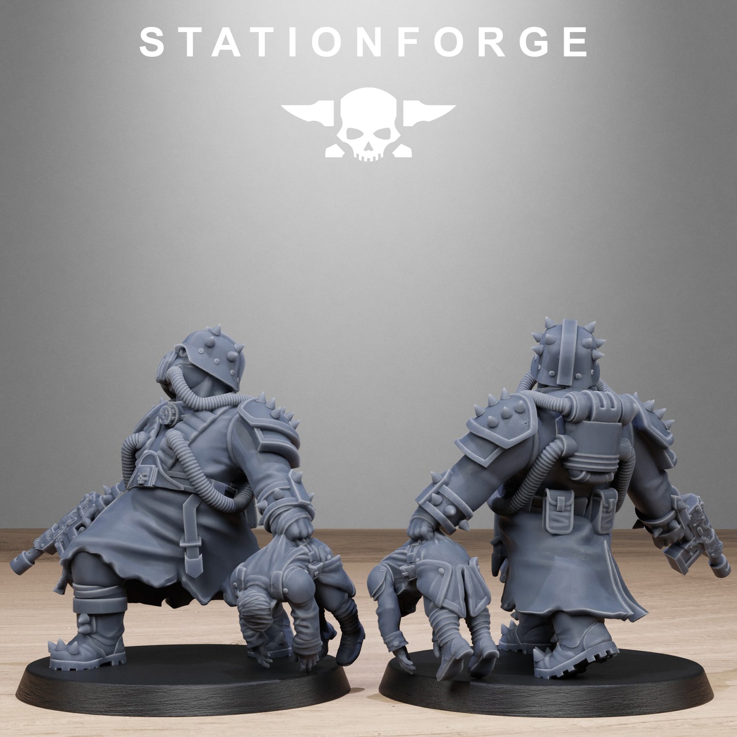 3D Printed Corrupted Guard Filthcrew Mutants by StationForge Miniatures