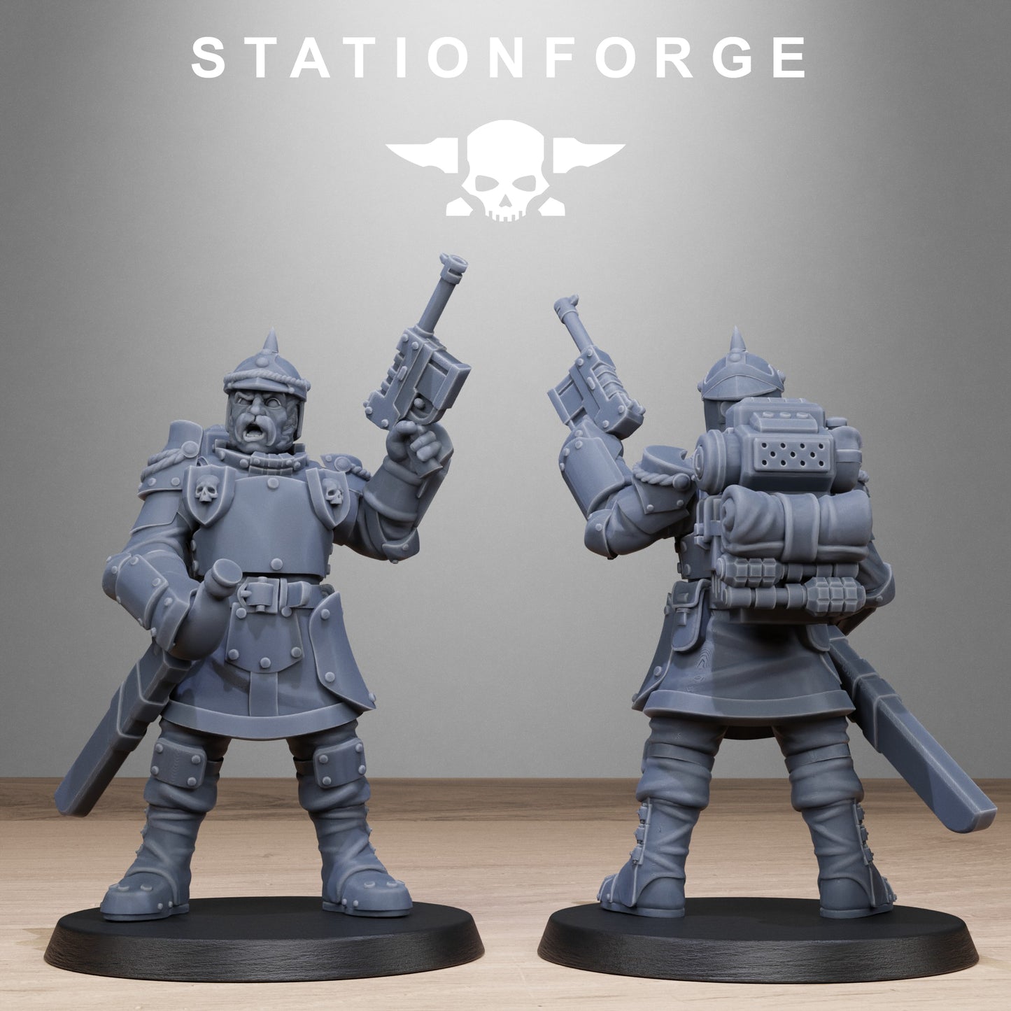 3D Printed GrimGuard Bastioners by StationForge Miniatures