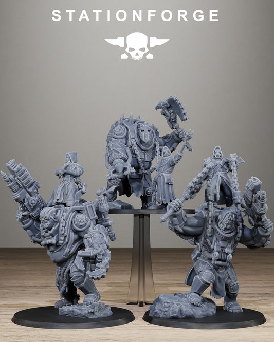 3D Printed Scavenger Beast Controllers x3 by StationForge Miniatures