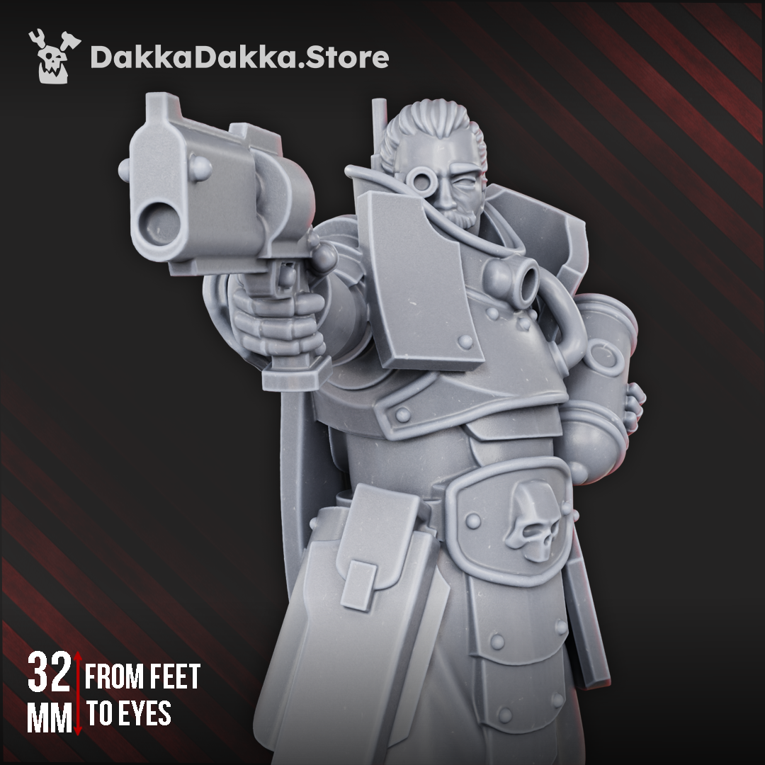 3D Printed Castellan the Pure by DakkaDakka Mininatures