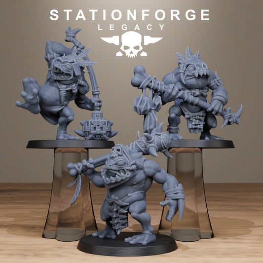 3D Printed Bogkin Ogres by StationForge Miniatures