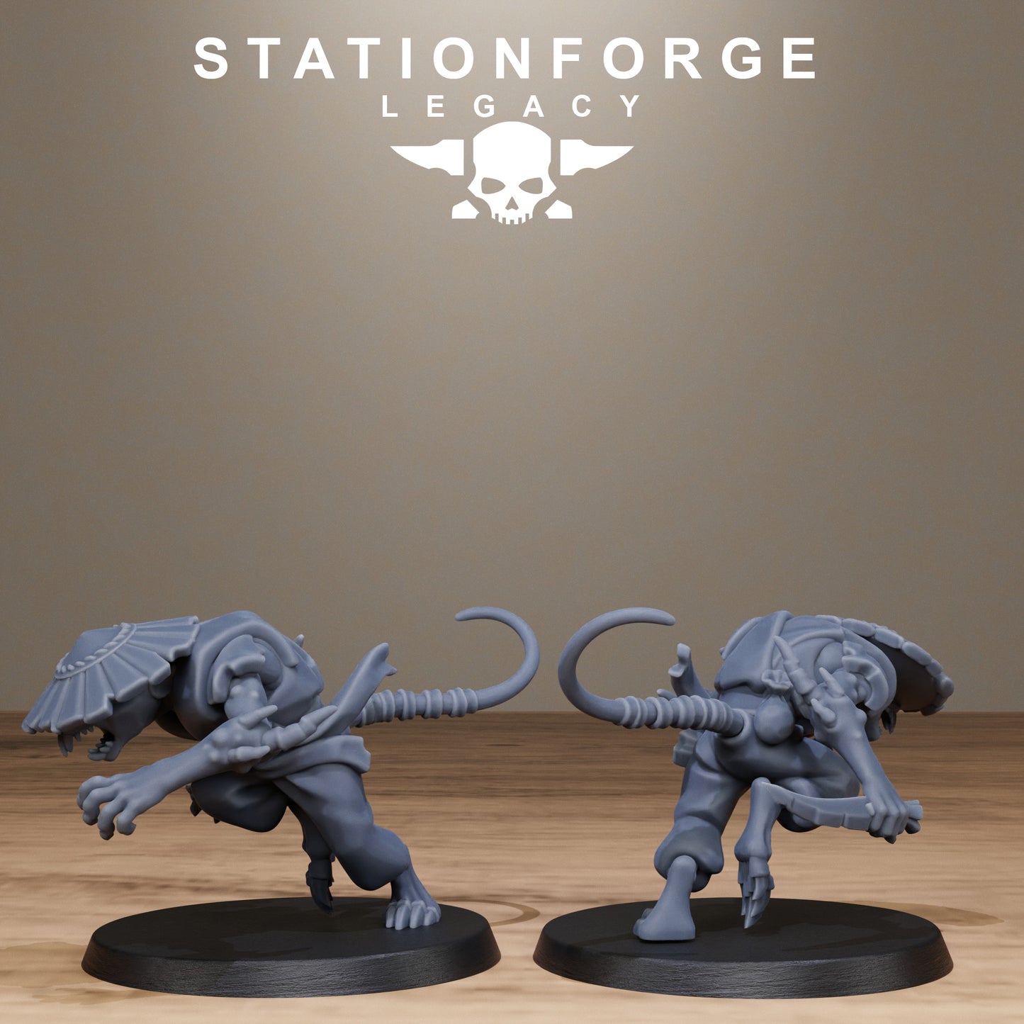 3D Printed Rotfang Monks by Stationforge Legacy Miniatures