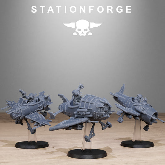 3D Printed Gobs Planes by StationForge Miniatures