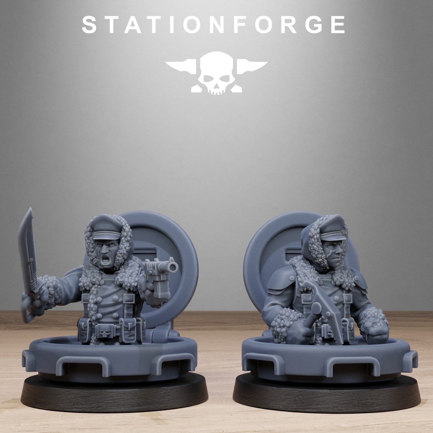 3D Printed Tank Commanders by Stationforge Miniatures