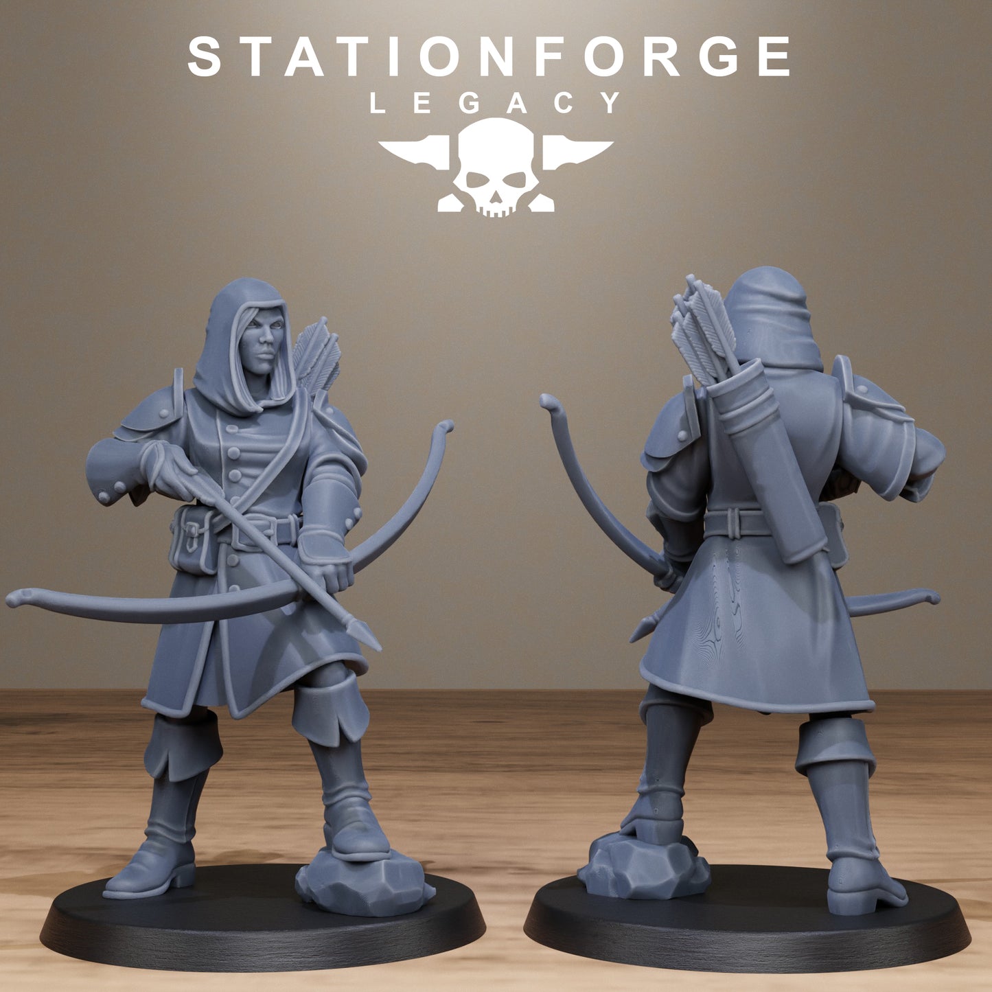 3D Printed Thorncrest Hunter Sisters by StationForge Miniatures