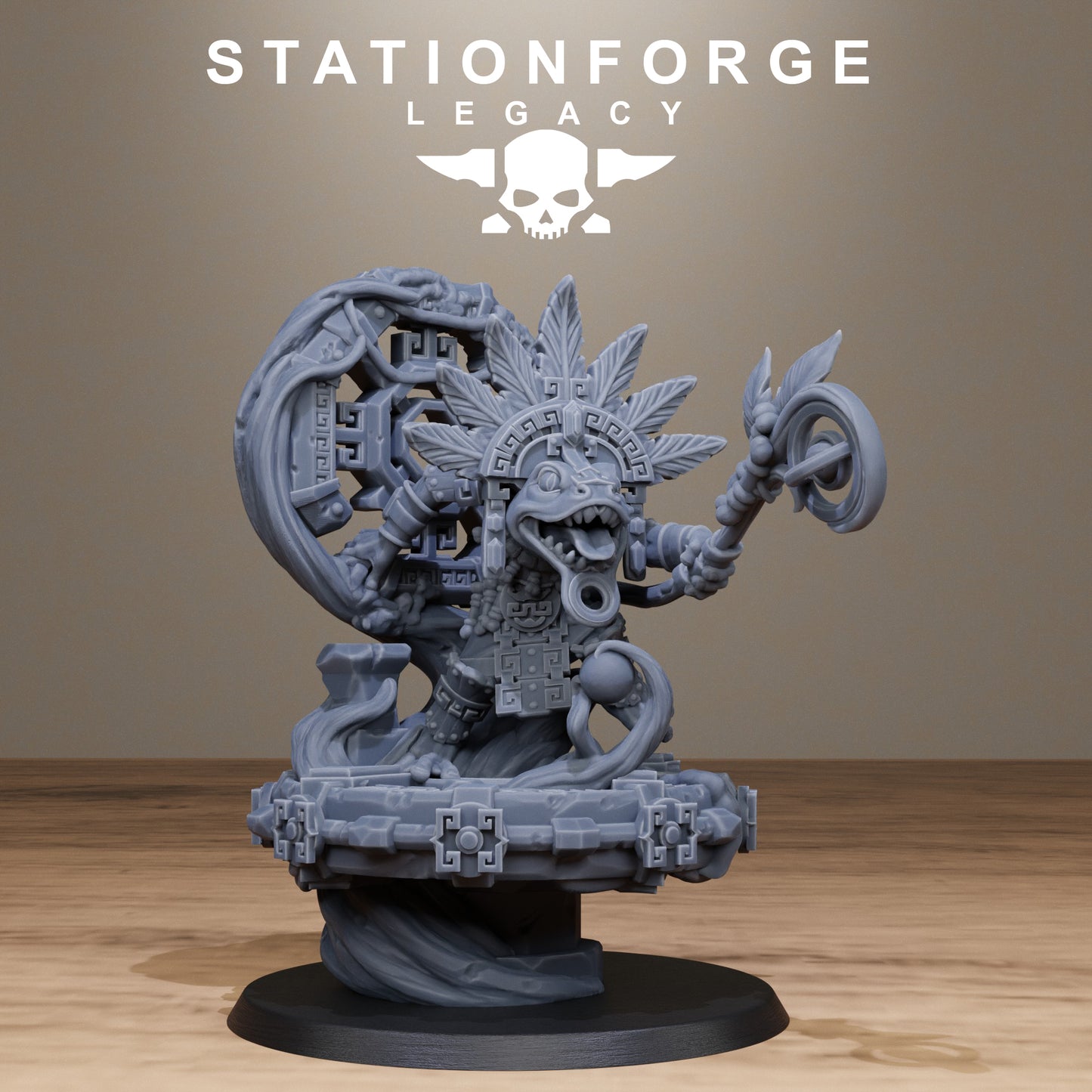 3D Printed Bogkin Swamp Shaman by StationForge Miniatures