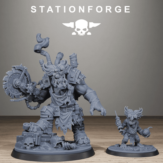 3D Printed Orkaz Mad Scientist by StationForge Miniatures