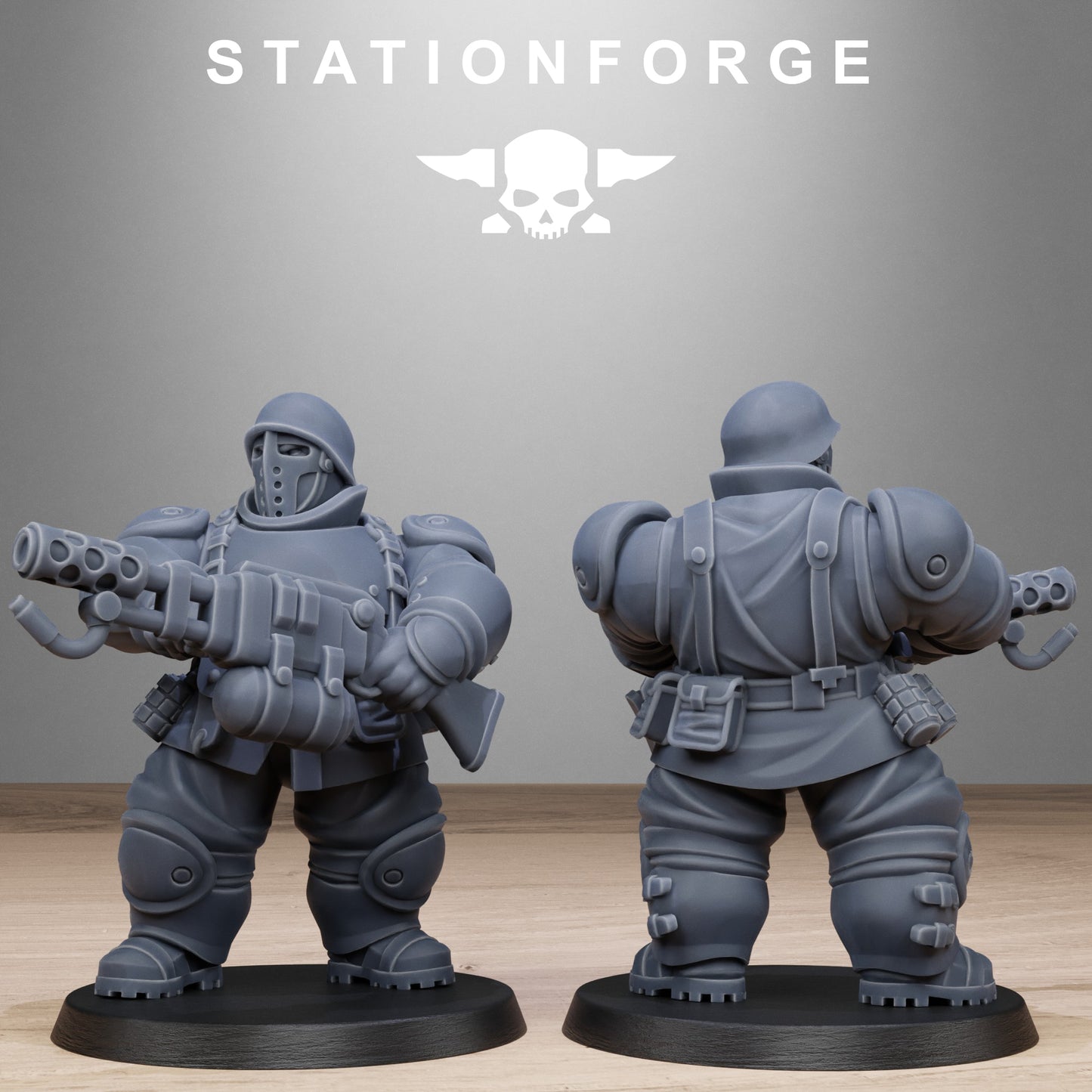 3D Printed FreeGuard Armored Mutants by StationForge Miniatures