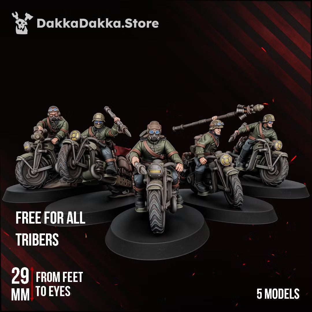 3D Printed Doomsday Assault Riders by DakkaDakka Miniatures