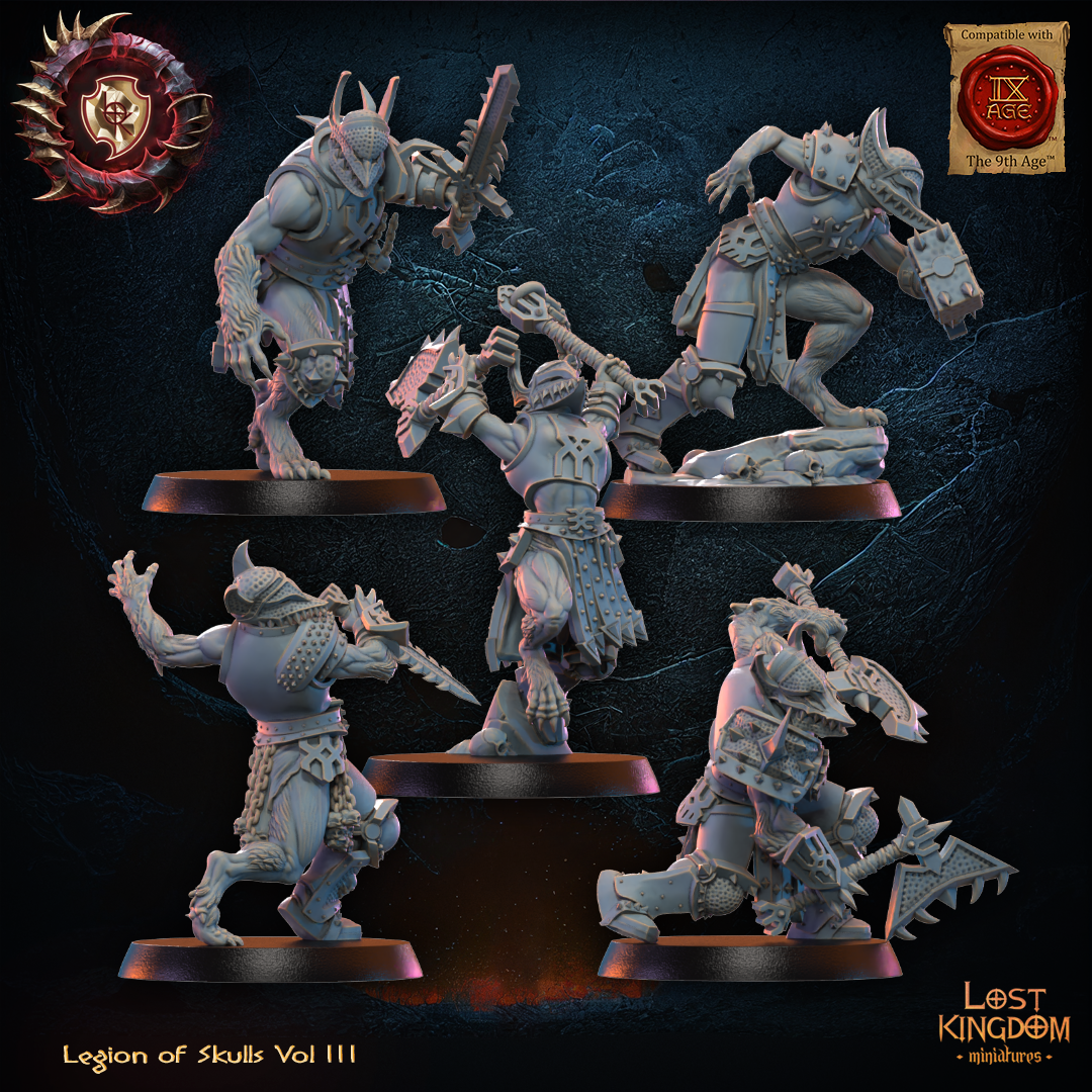 3D Printed Mooncurse Forsaken Regiment x10 by Lost Kingdom Miniatures