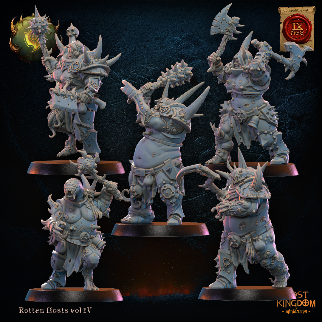 3D Printed Spoiled Forsaken Regiment x10 by Lost Kingdom Miniatures