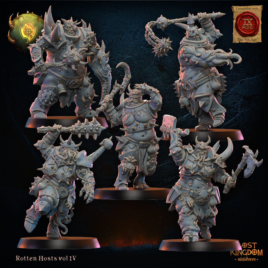 3D Printed Spoiled Forsaken Regiment x10 by Lost Kingdom Miniatures