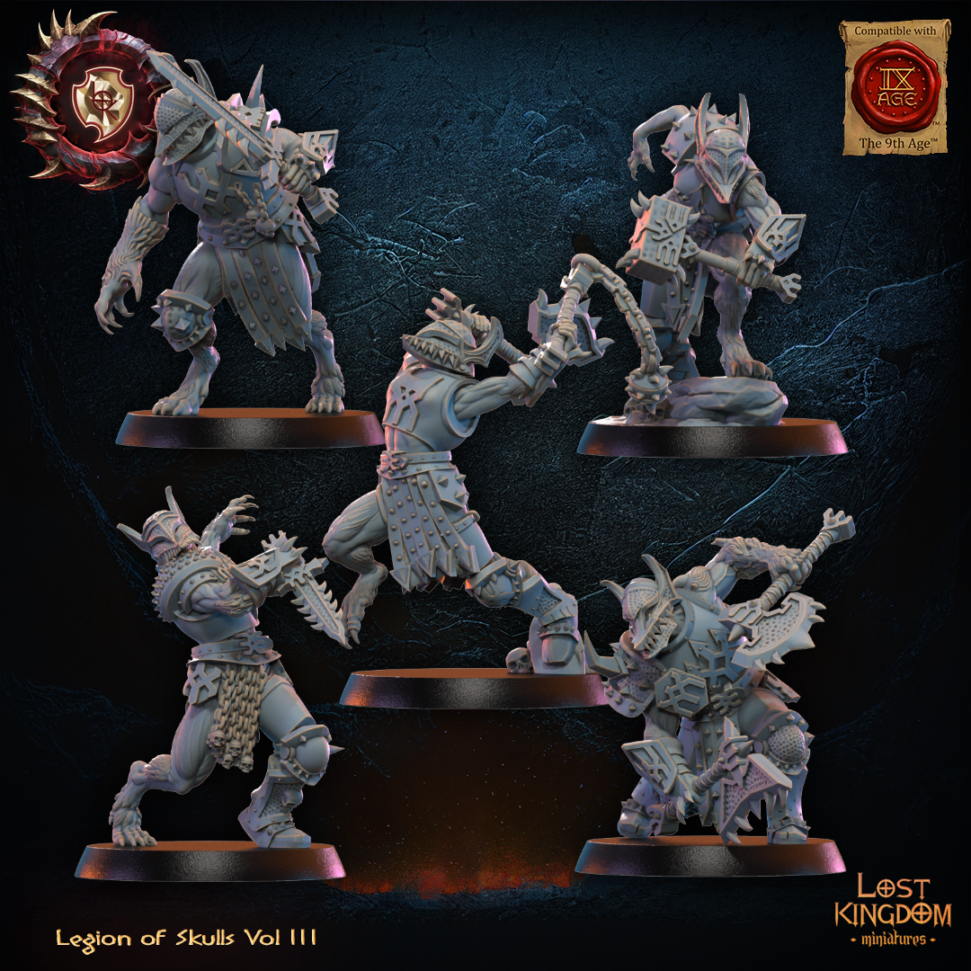 3D Printed Mooncurse Forsaken Regiment x10 by Lost Kingdom Miniatures