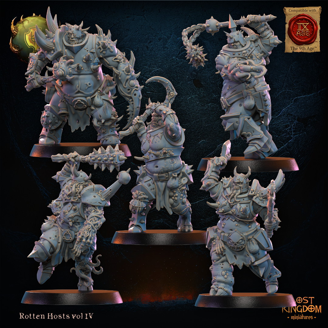 3D Printed Spoiled Forsaken Regiment x10 by Lost Kingdom Miniatures