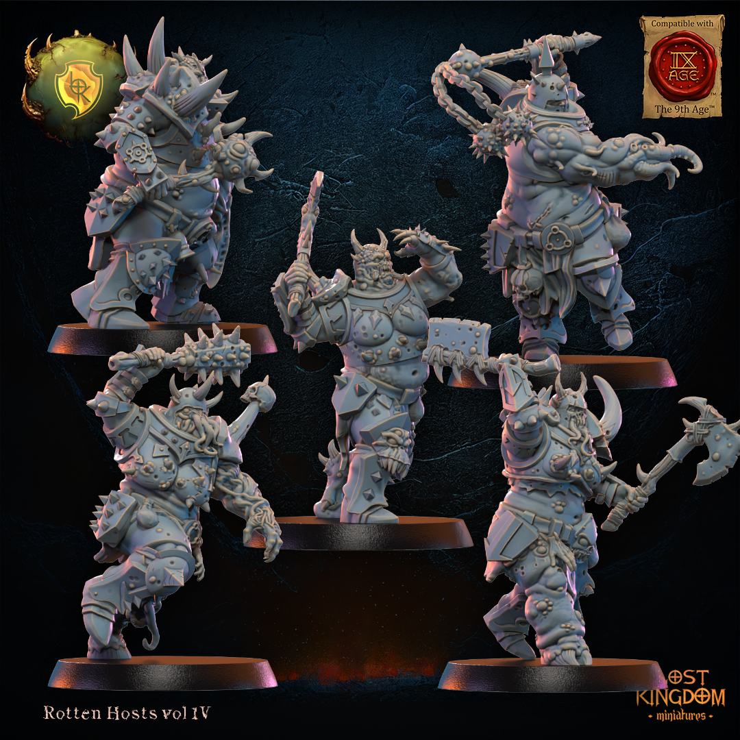 3D Printed Spoiled Forsaken Regiment x10 by Lost Kingdom Miniatures