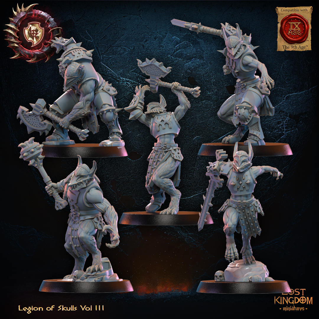 3D Printed Mooncurse Forsaken Regiment x10 by Lost Kingdom Miniatures