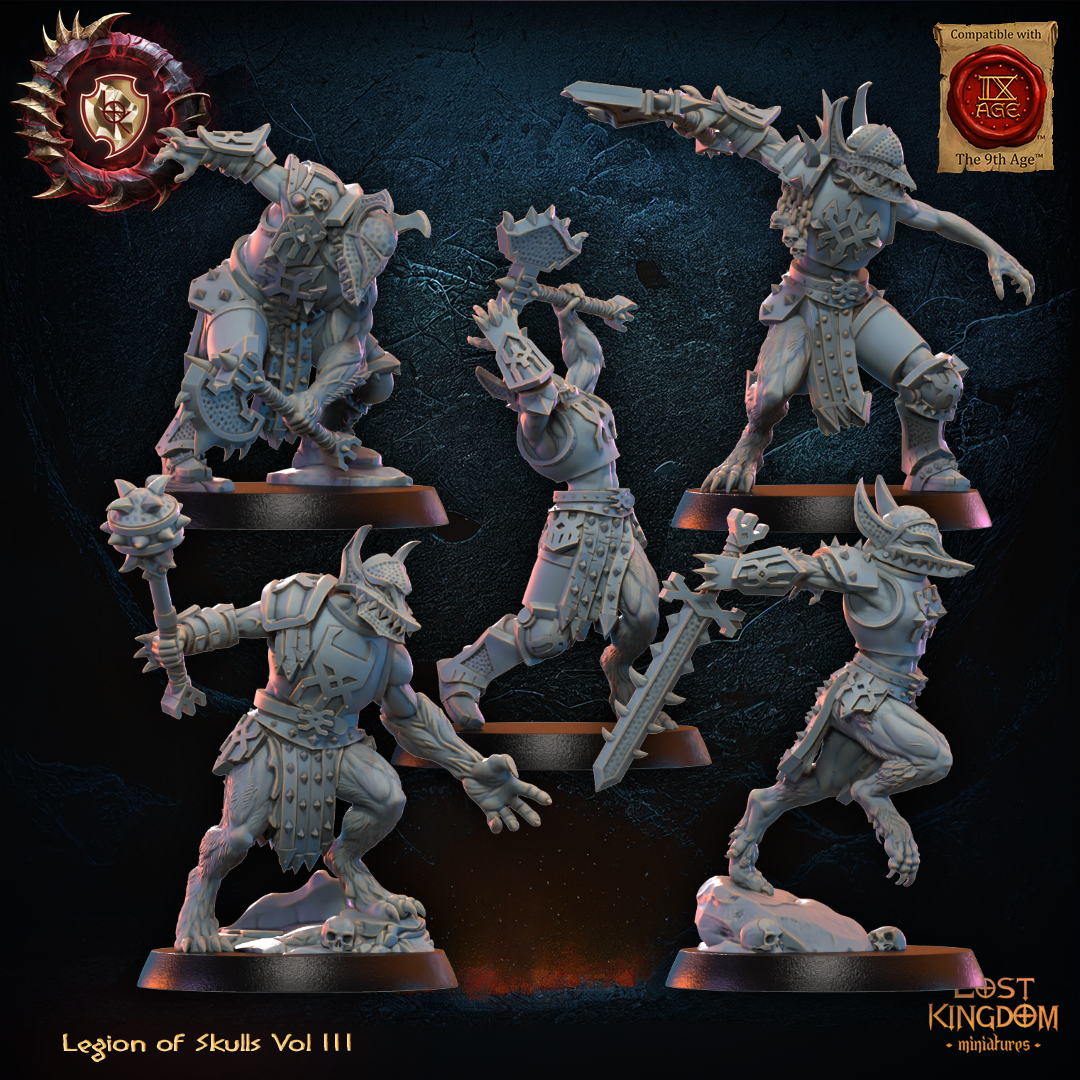 3D Printed Mooncurse Forsaken Regiment x10 by Lost Kingdom Miniatures