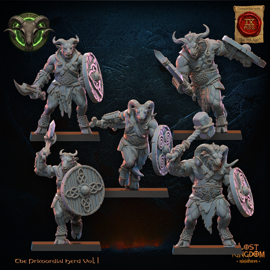3D Printed Wildhorn Herd Regiment by Lost Kingdom Miniatures