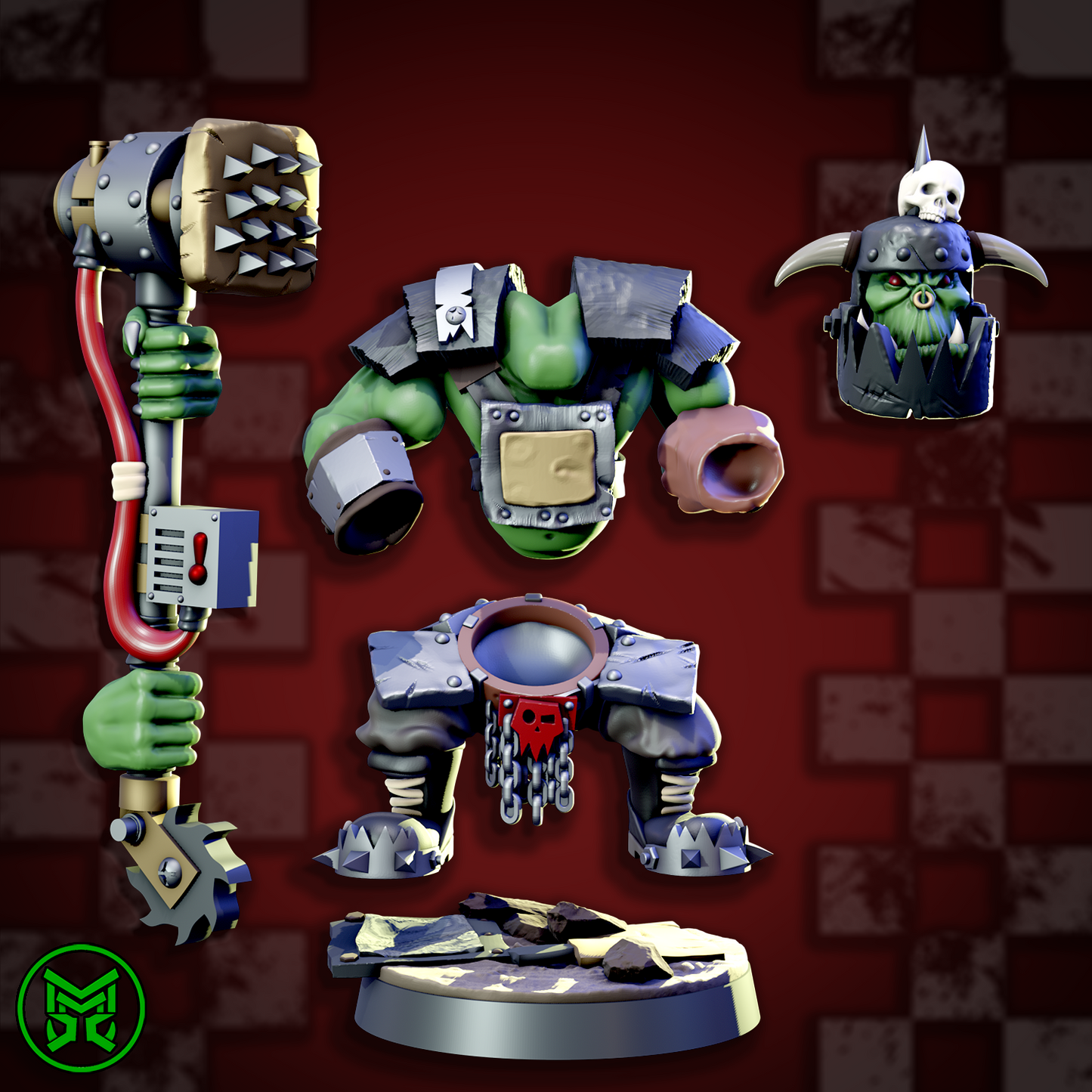 3d Printed Smasha Boyz by Mekka Miniatures