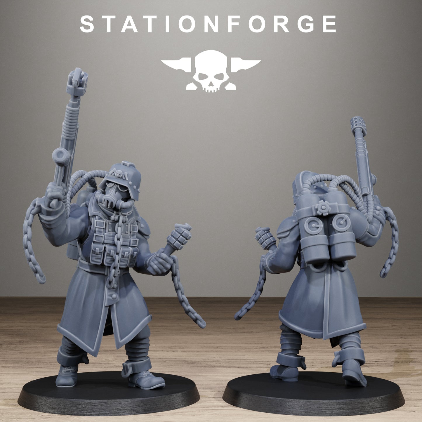 3D Printed GrimGuard Prisoners by StationForge Miniatures