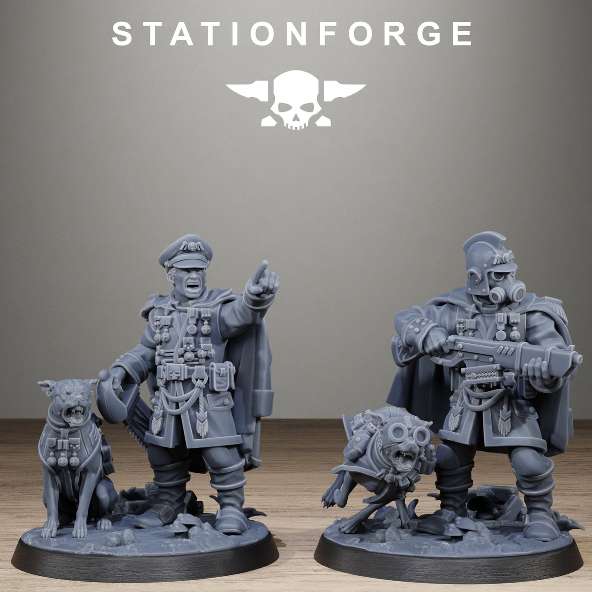 3D Printed GrimGuard Honored Commanders by StationForge Miniatures