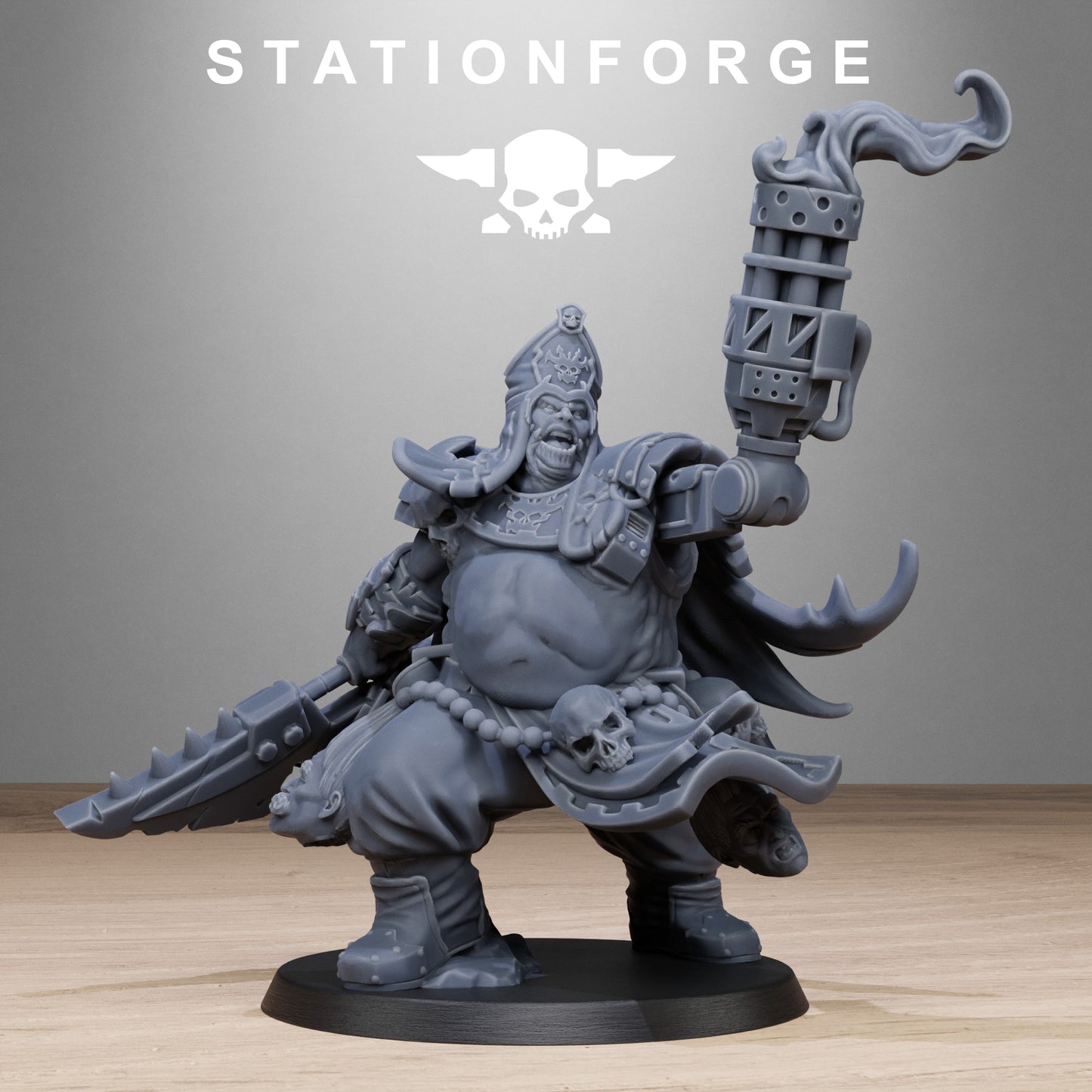 3D Printed Corrupted Guard Unholy Priest by StationForge Miniatures
