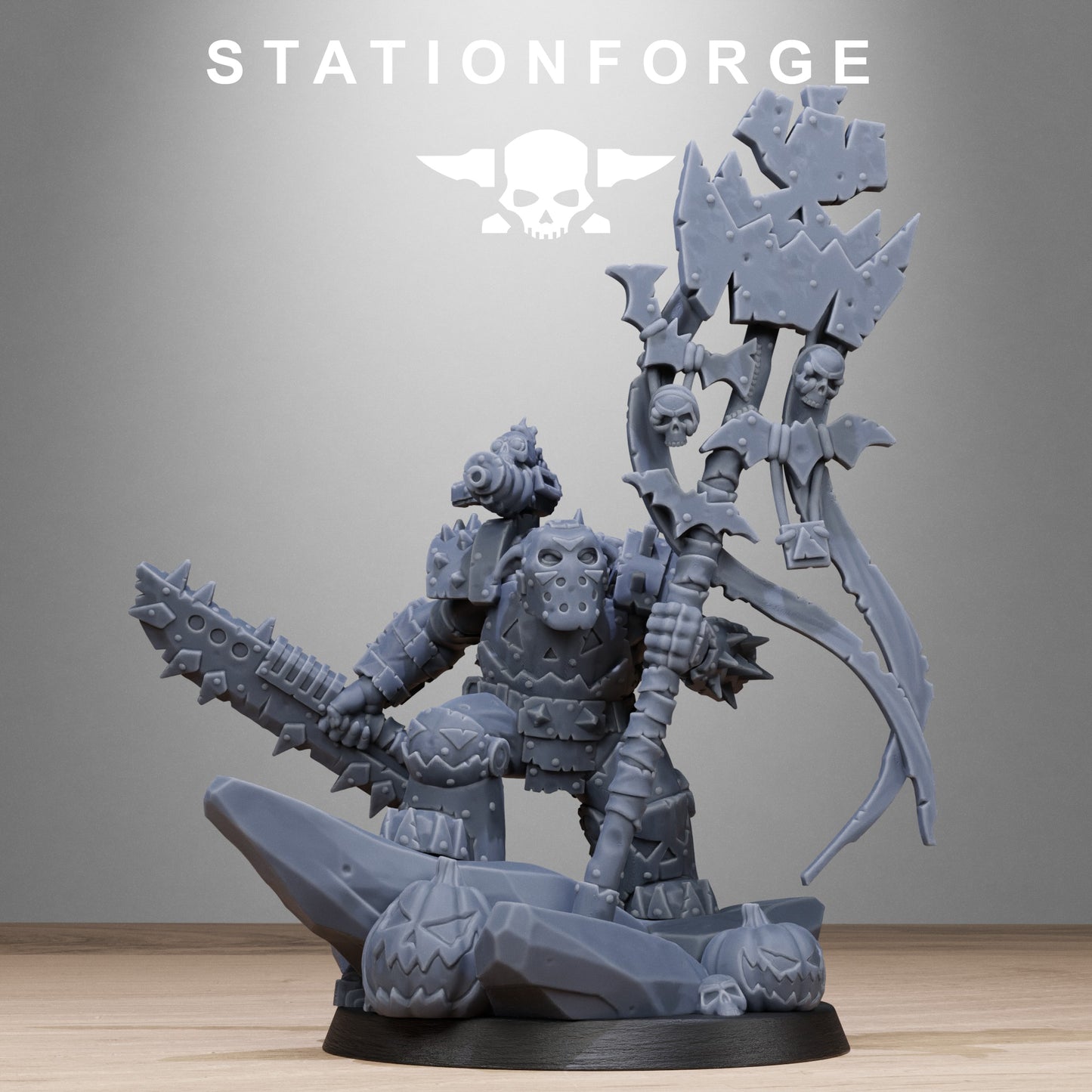 3D Printed Orkaz Boo Basher by StationForge Miniatures