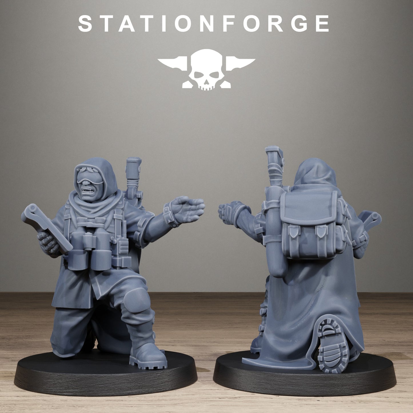 3D Printed FreeGuard Siege Infantry by StationForge Miniatures