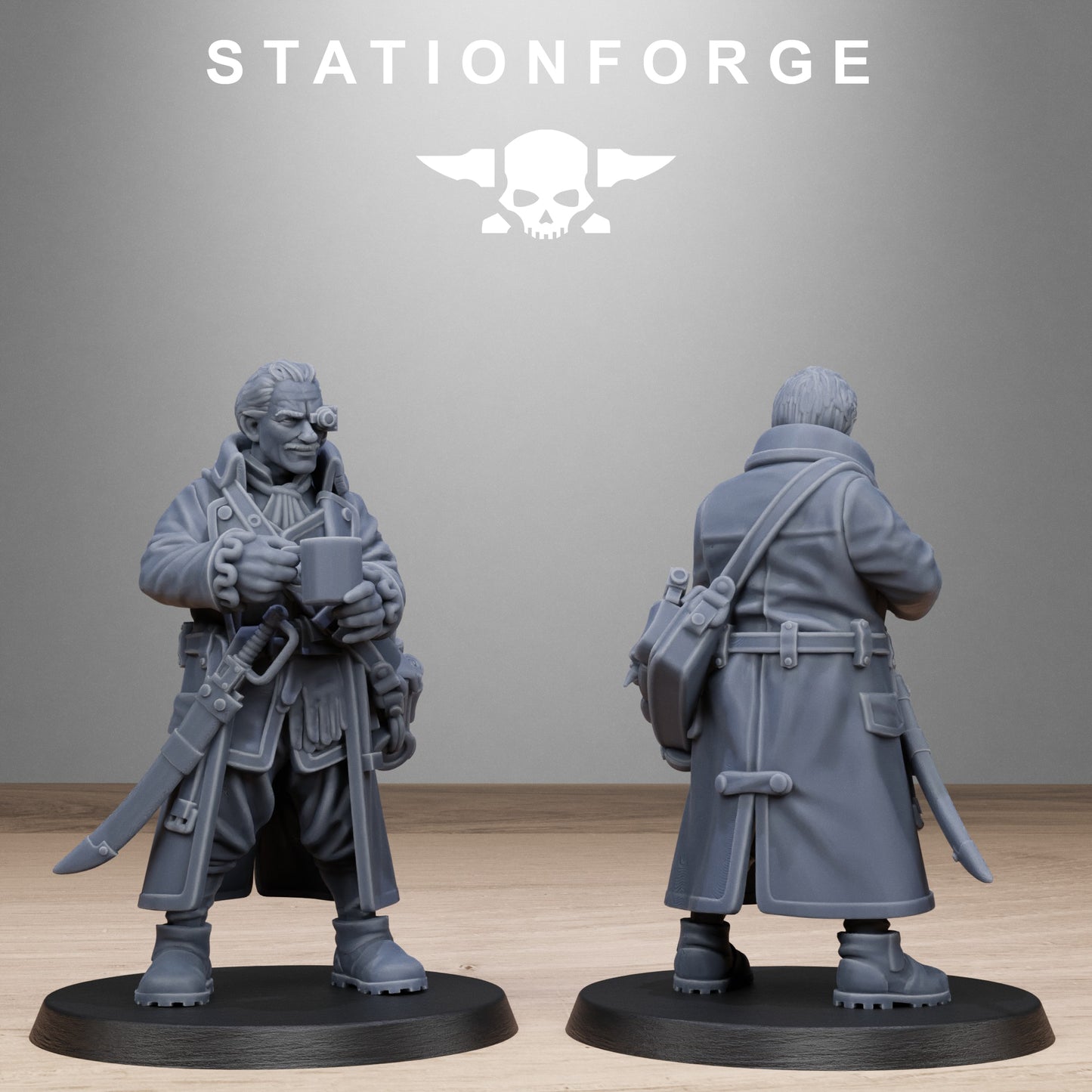 3D Printed GrimCorp Scrap Operatives by StationForge Miniatures