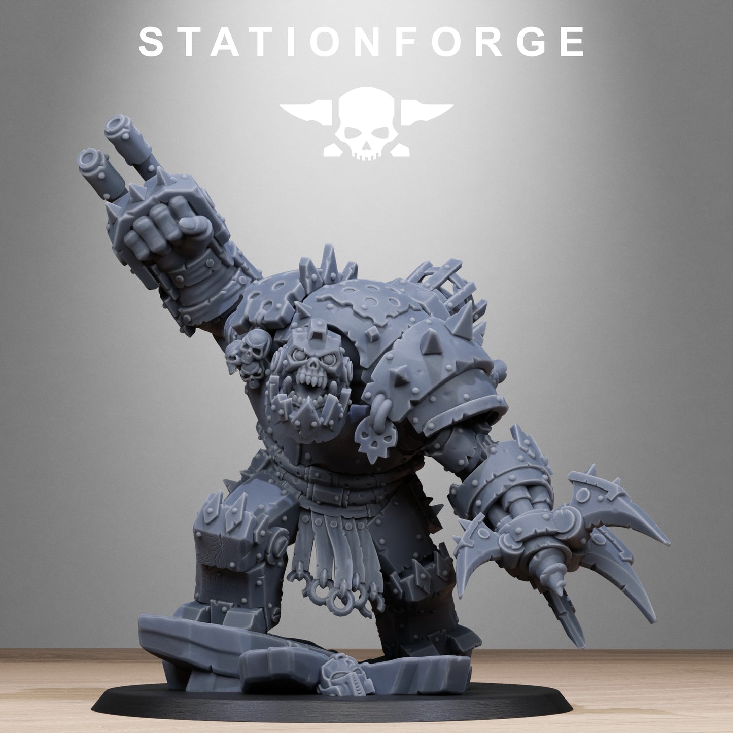 3D Printed Orkaz Metjaw Boss by StationForge Miniatures