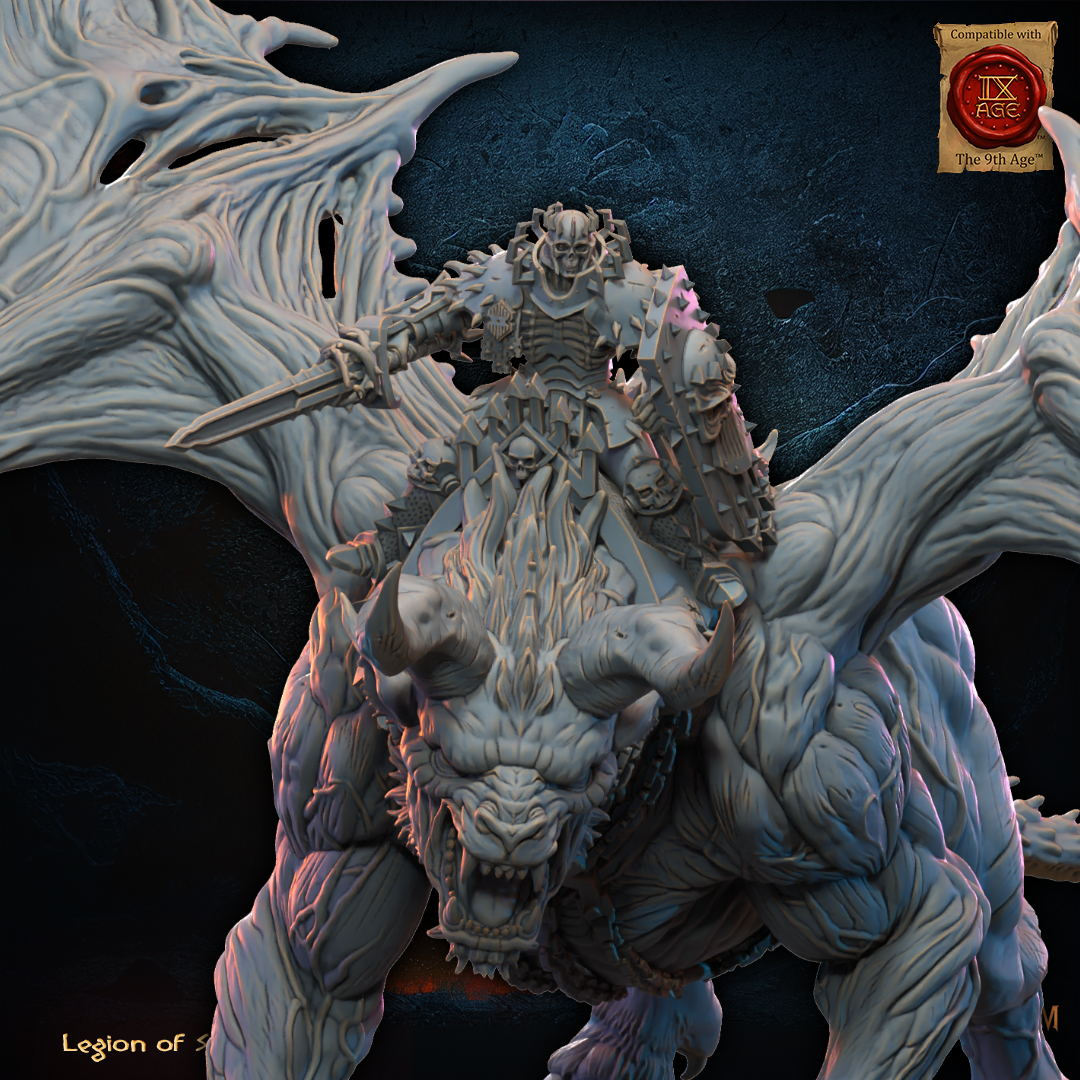 3D Printed Gaseric, The Skull King on Drachimera by Lost Kingdom Miniatures