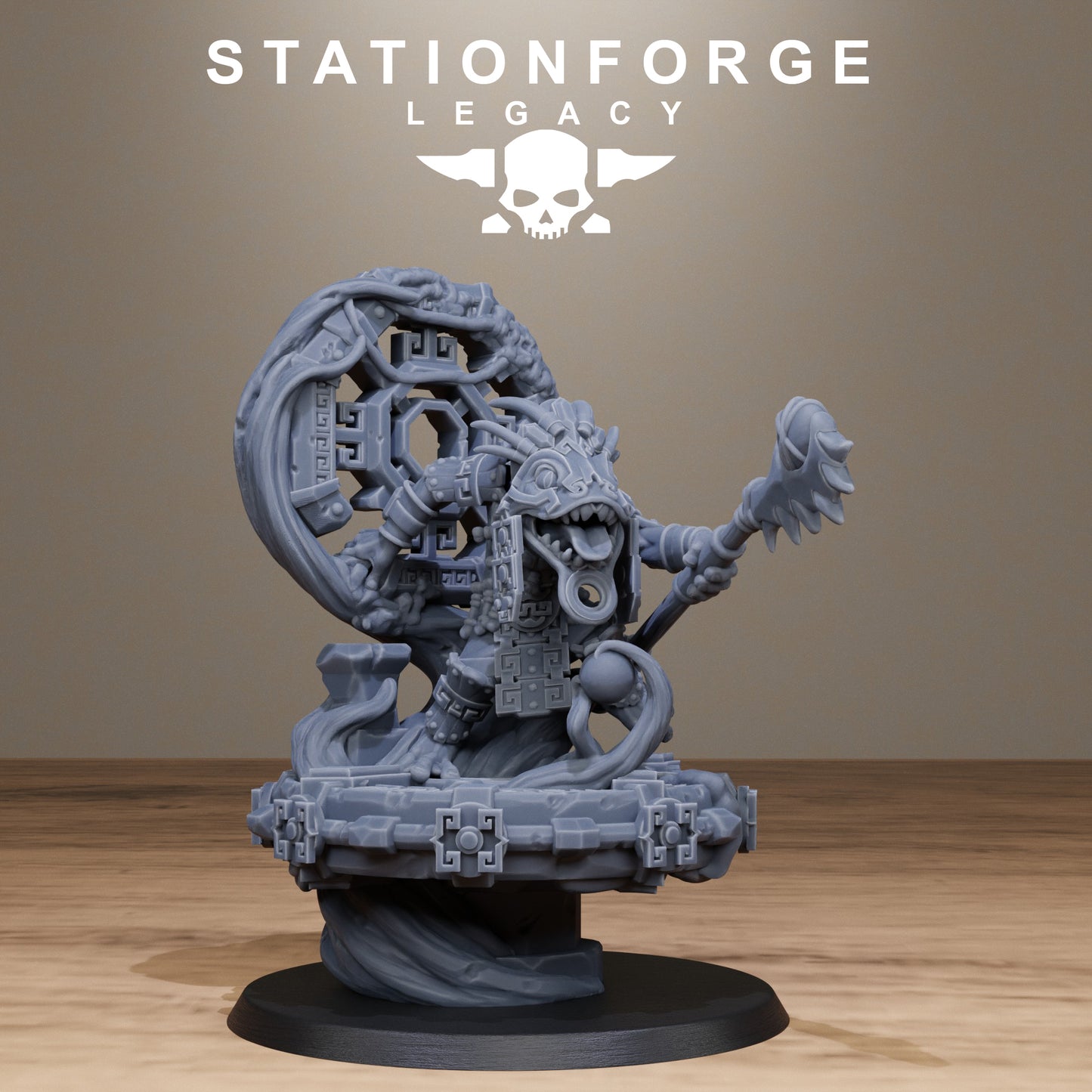 3D Printed Bogkin Swamp Shaman by StationForge Miniatures