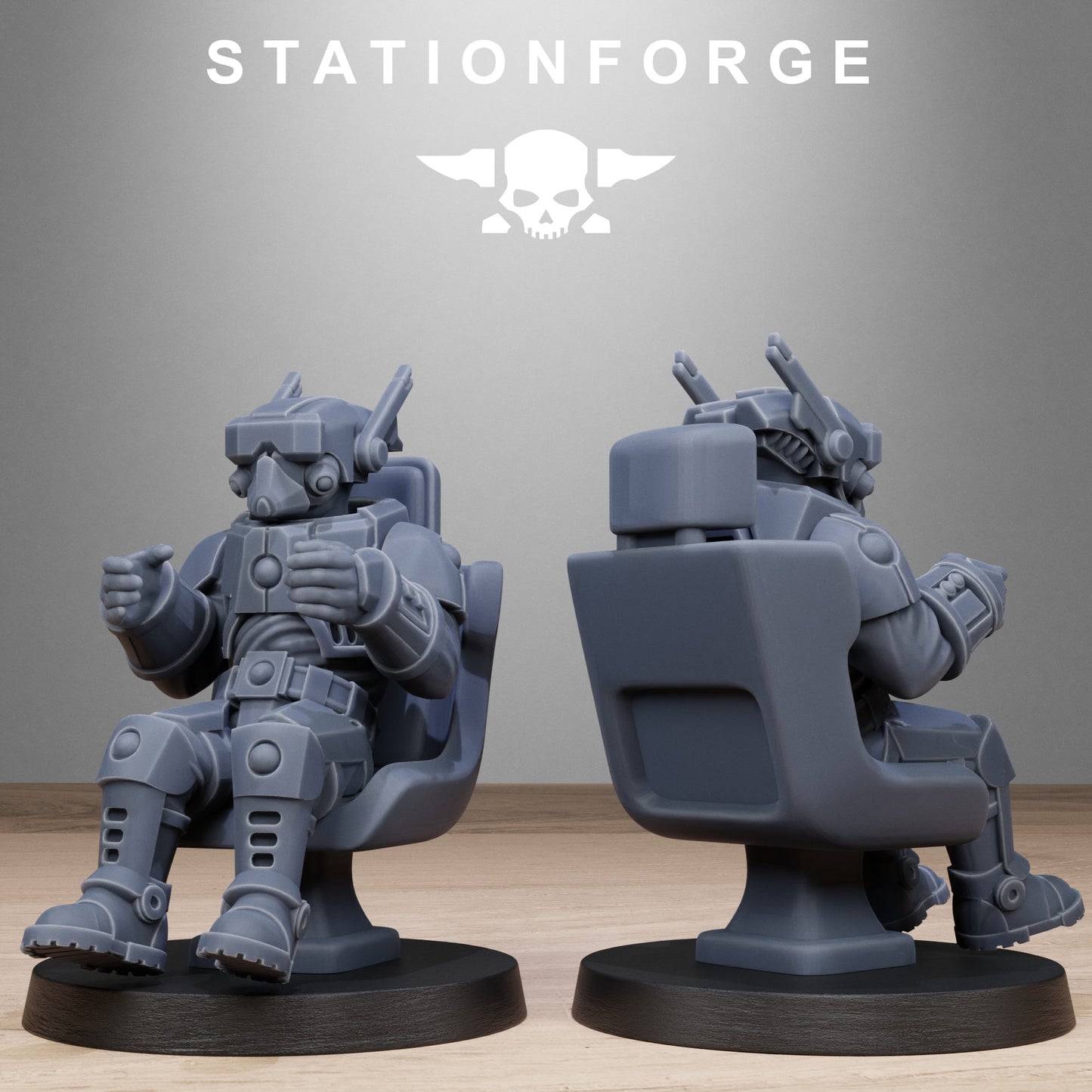 3D Printed Pilot Commanders by Stationforge Miniatures