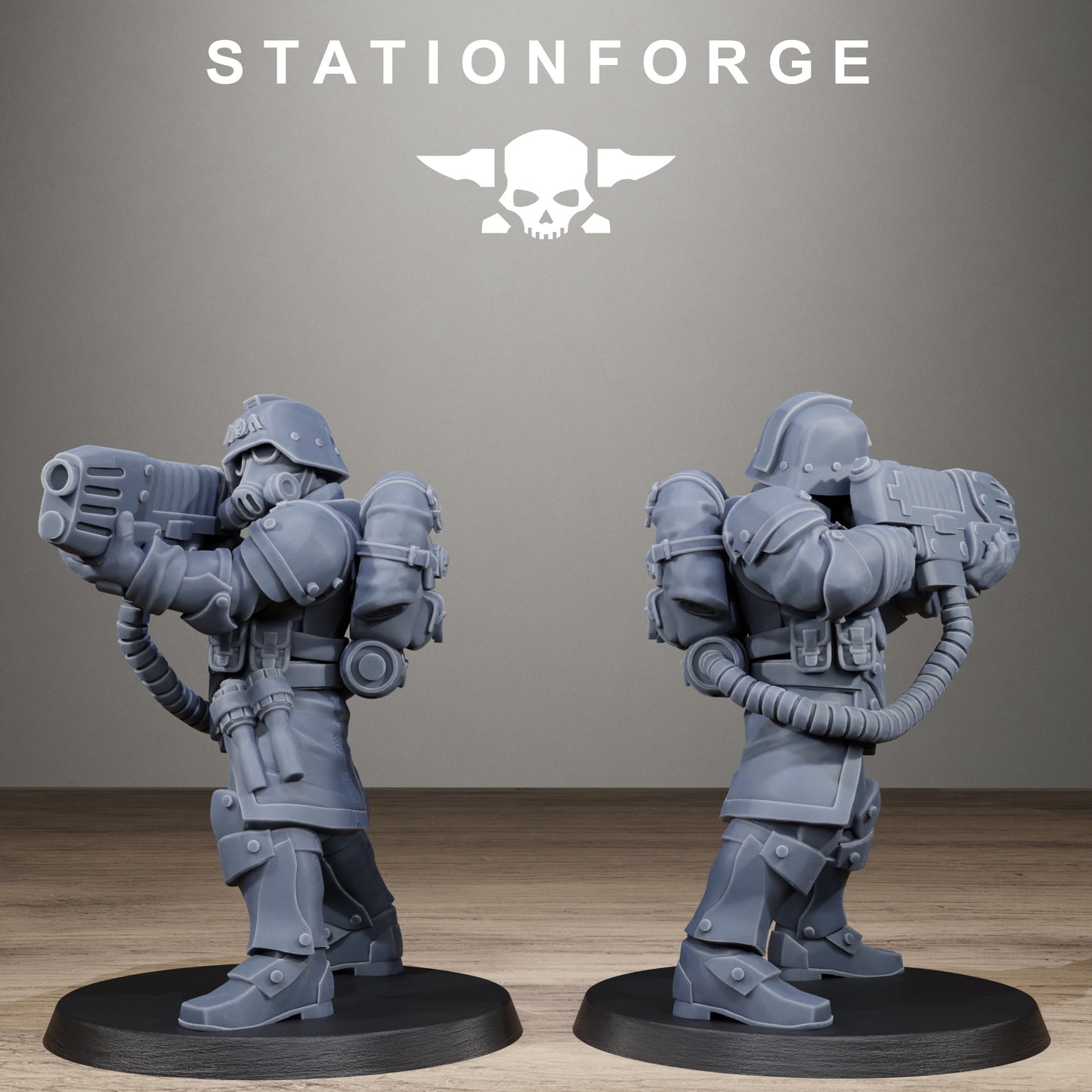 3D Printed GrimGuard Steelclads by StationForge Miniatures