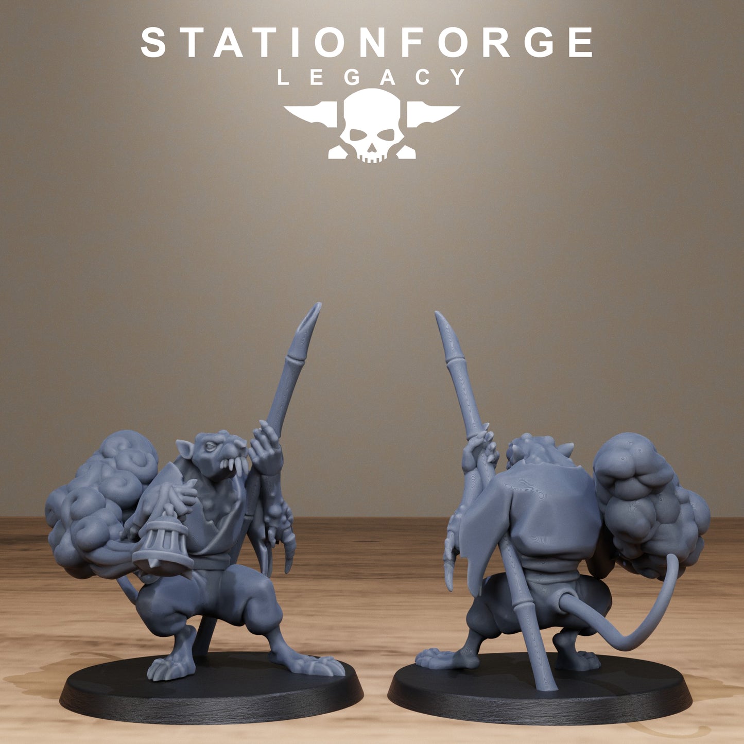 3D Printed Rotfang Monks by Stationforge Legacy Miniatures