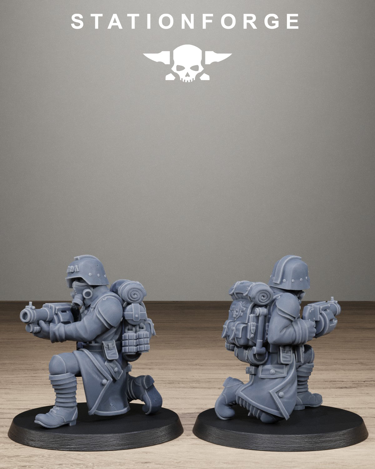 3D Printed GrimGuard Trench Raiders by StationForge Miniatures