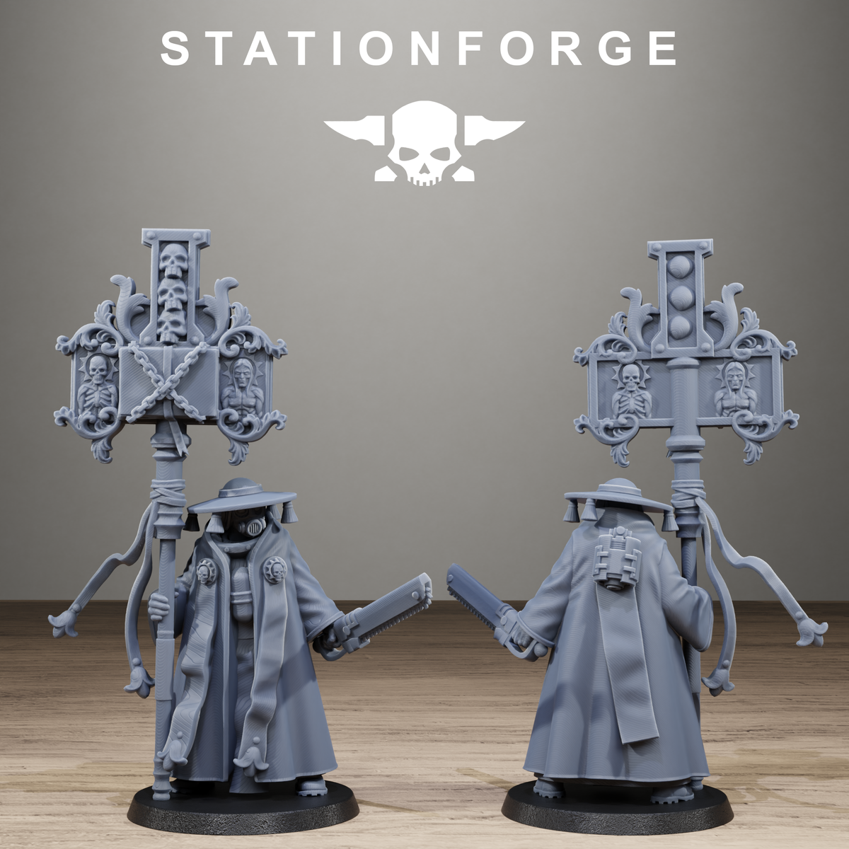 3D Printed GrimCorp Stragglers by StationForge Miniatures