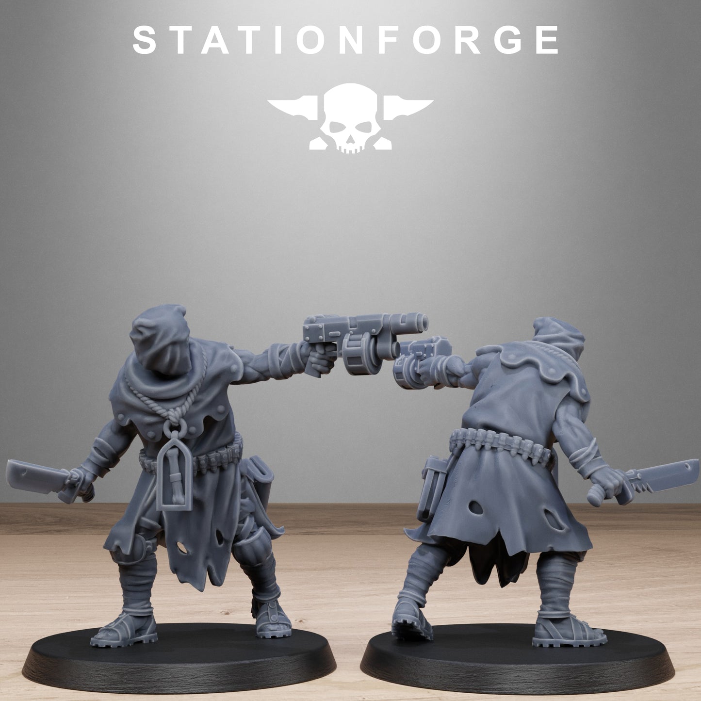 3D Printed GrimCorp Firers by StationForge Miniatures