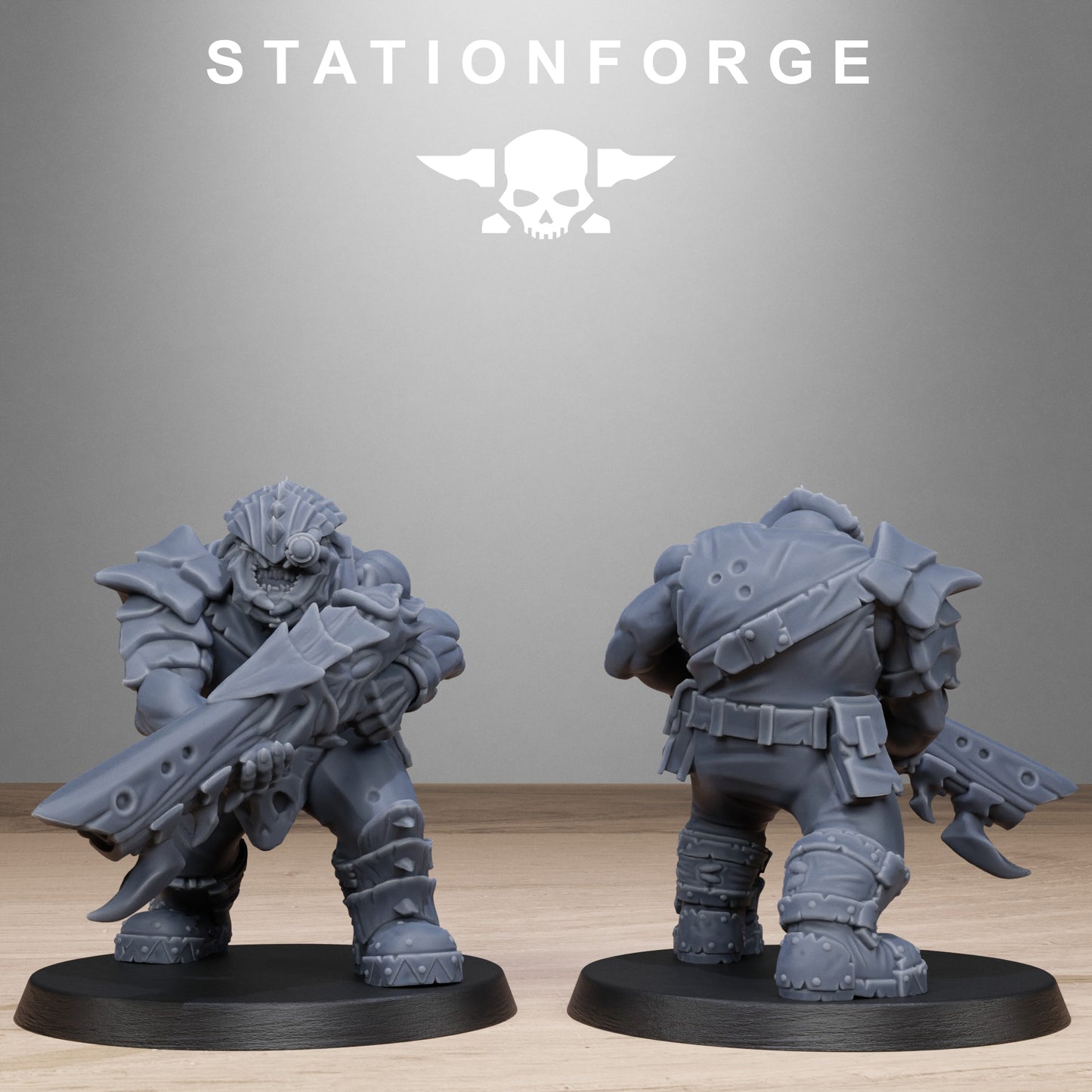 3D Printed Orkaz Biotech Looters by StationForge Miniatures