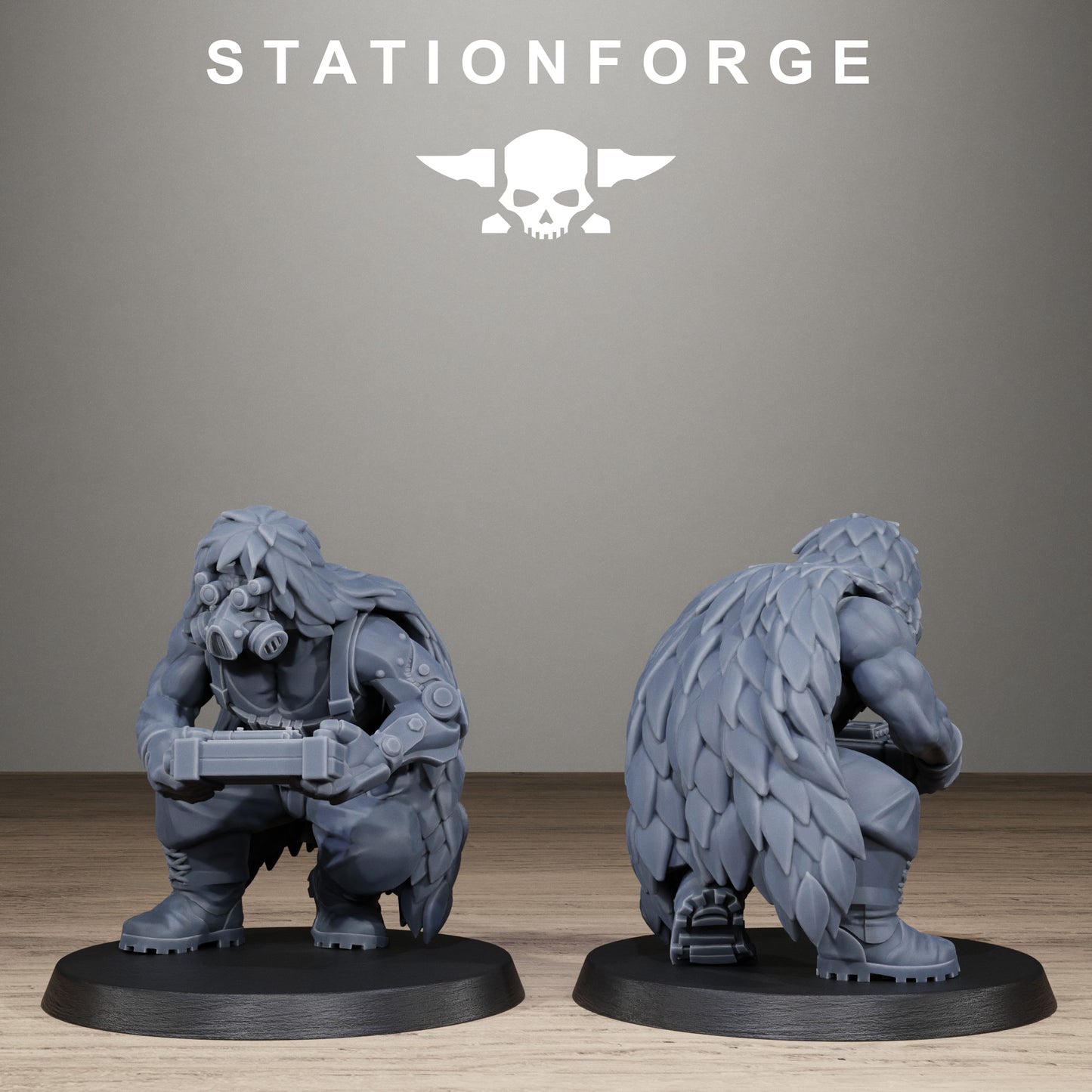 3D Printed GrimGuard Jungle Snipers by StationForge Miniatures