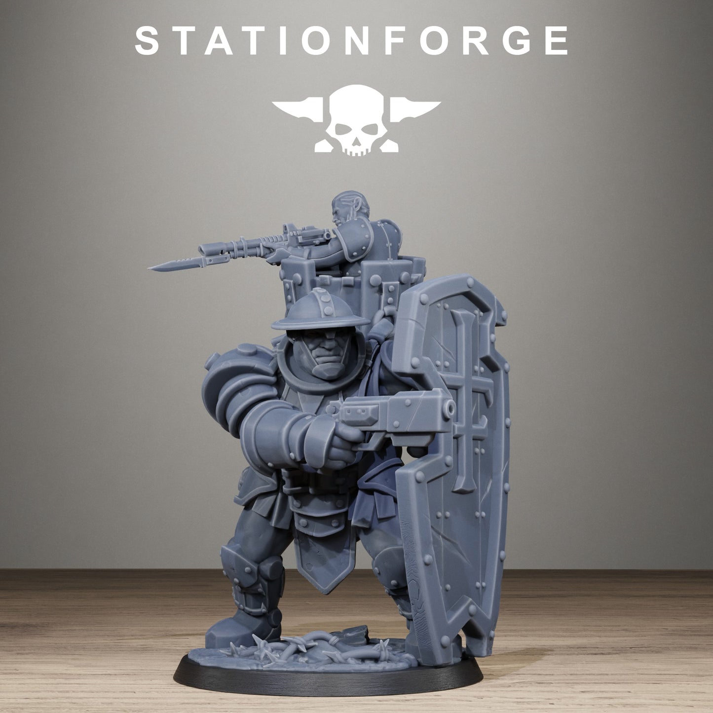 3D Printed Royal Guard Shield Bearer by StationForge Miniatures