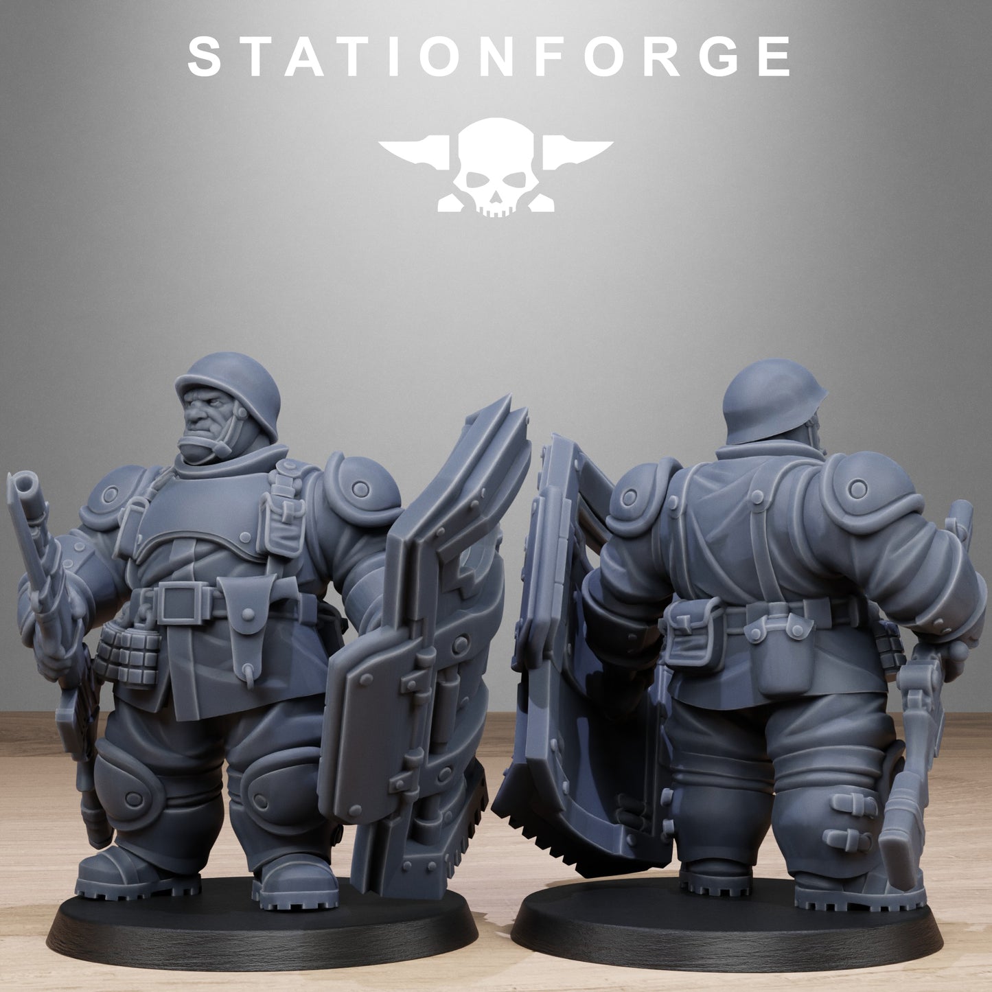 3D Printed FreeGuard Armored Mutants by StationForge Miniatures