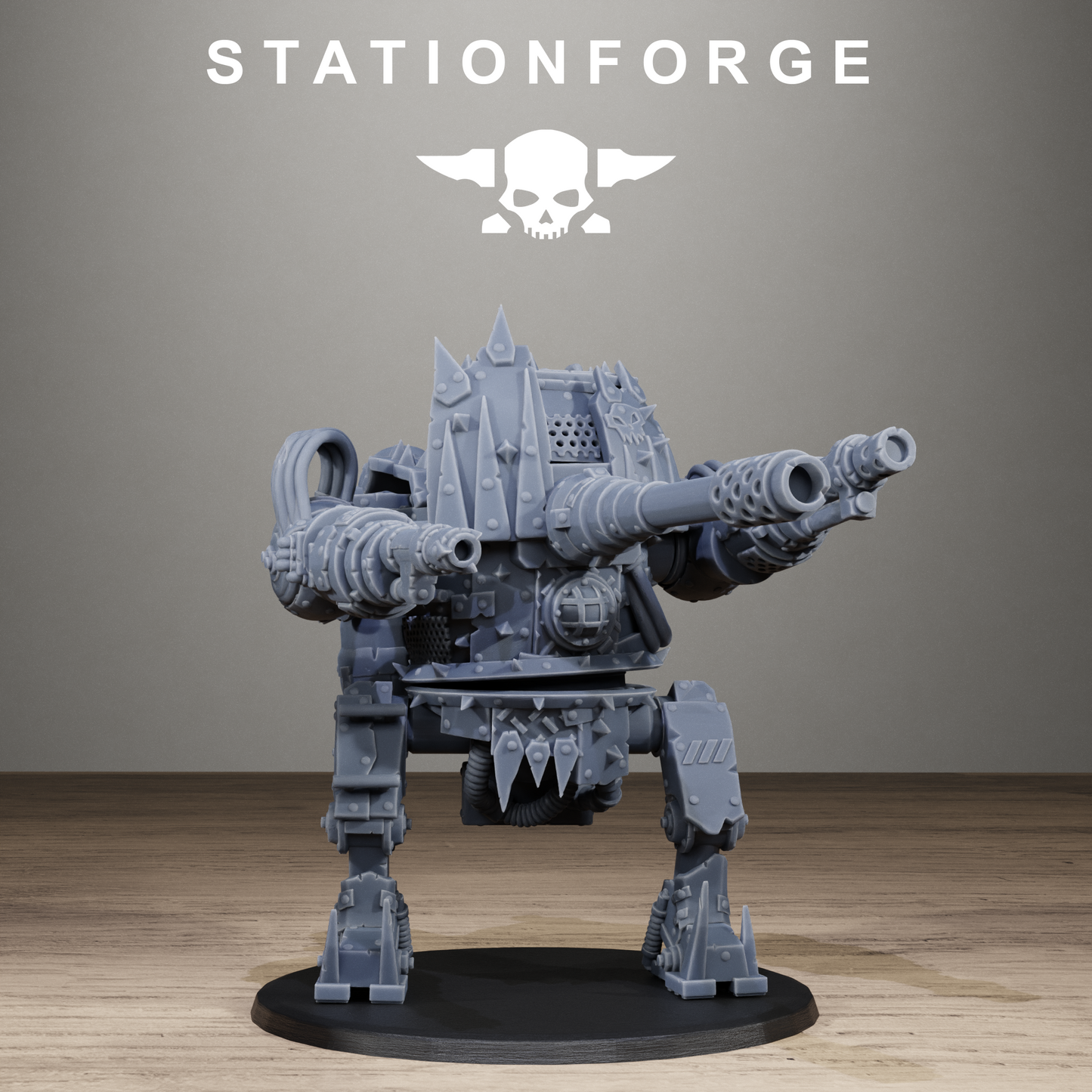 3D Printed Orkaz Chicken Walker by StationForge Miniatures