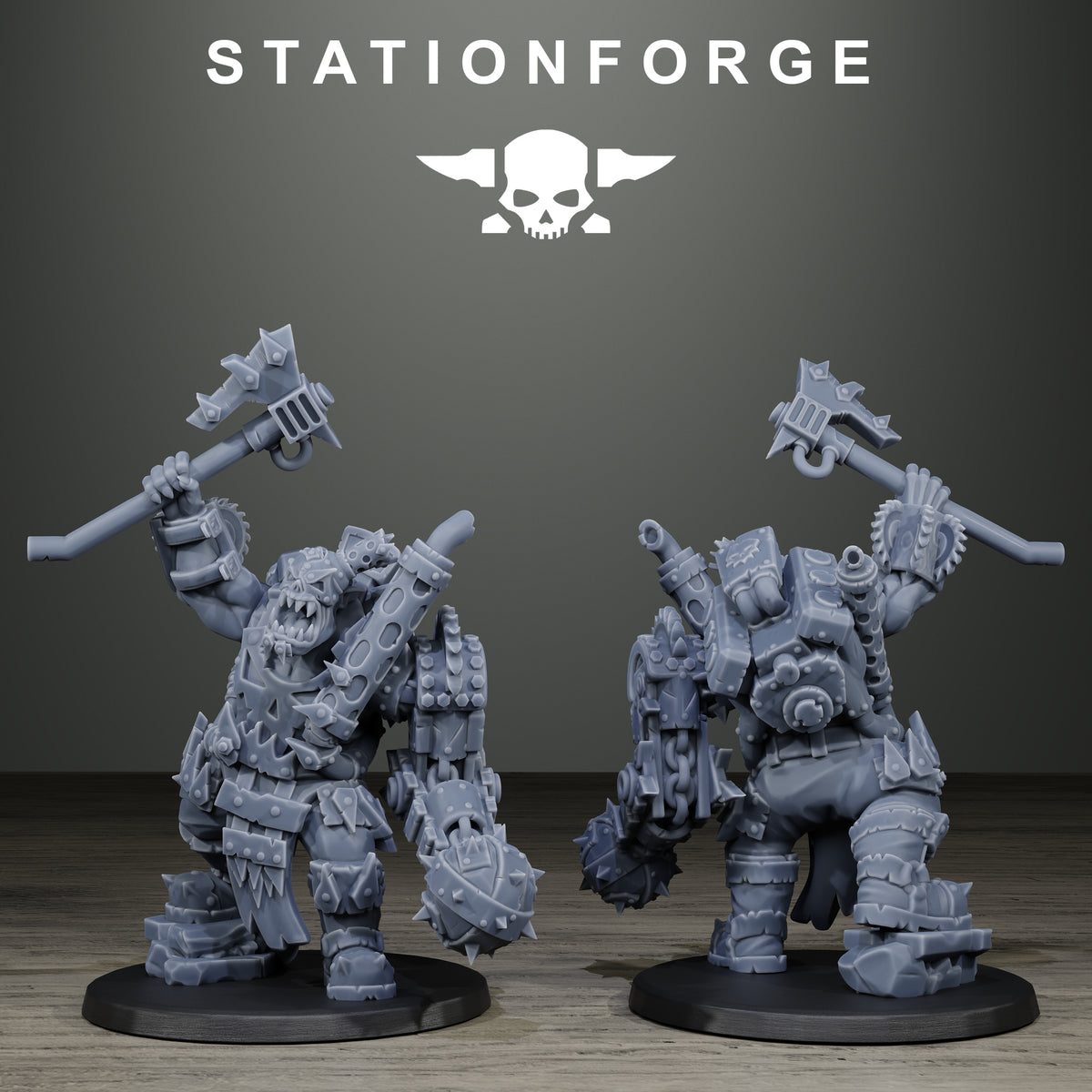3D Printed Orkaz Scrappers by StationForge Miniatures
